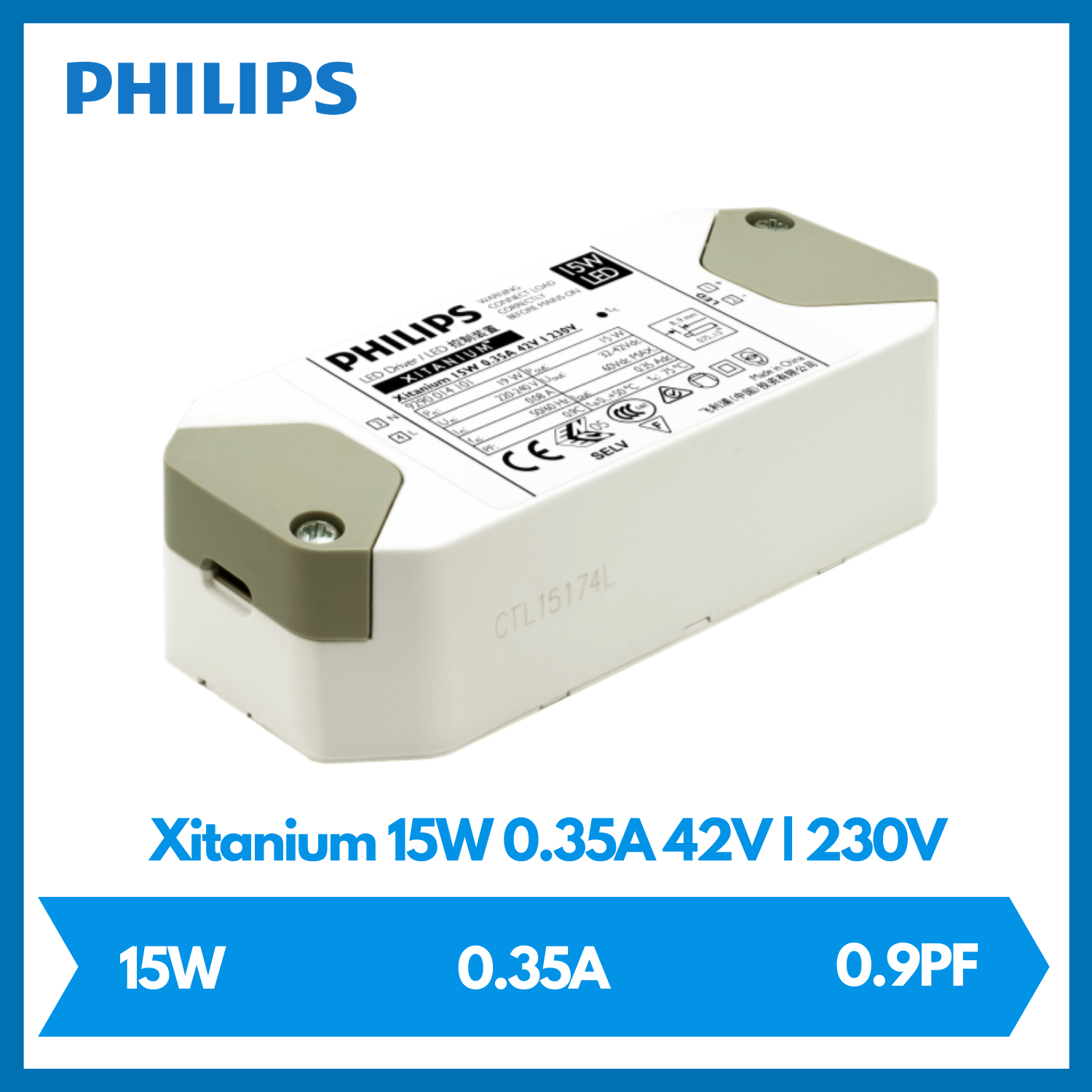 PHILIPS Xitanium 15W 0.35A 42V I230V