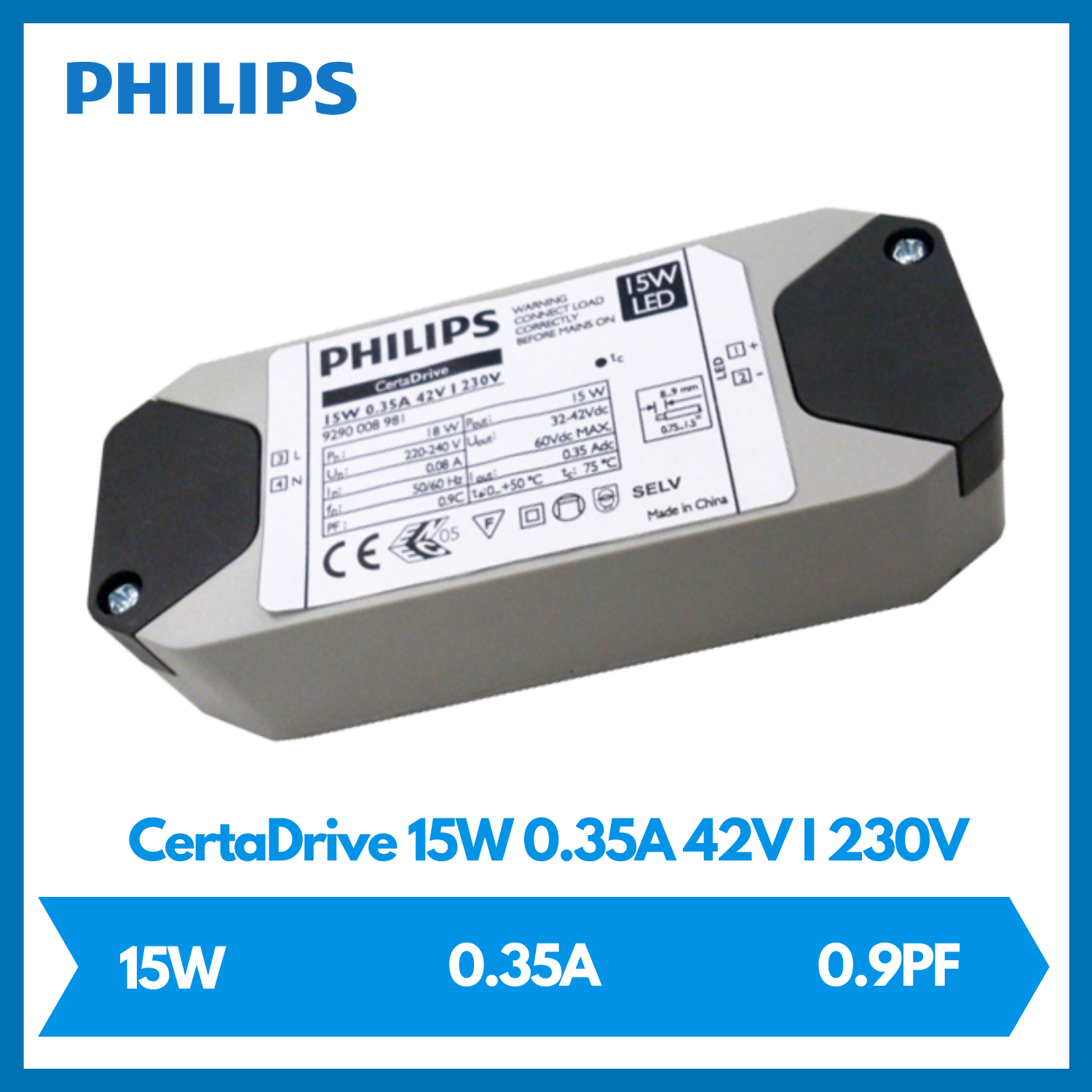 PHILIPS CertaDrive 15W 0.35A 42V I 230V