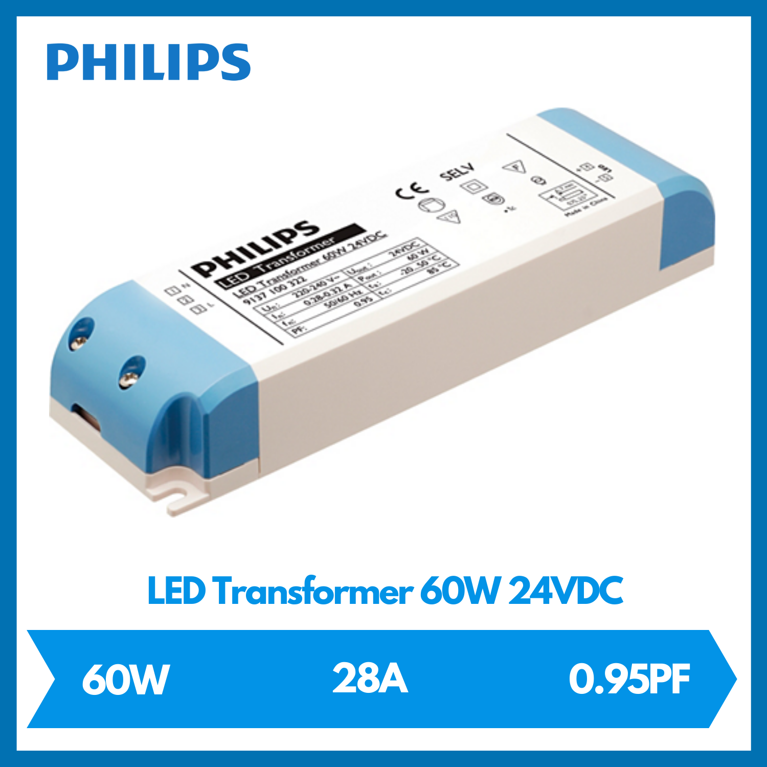 PHILIPS LED TRANSFORMER 60W 24VDC