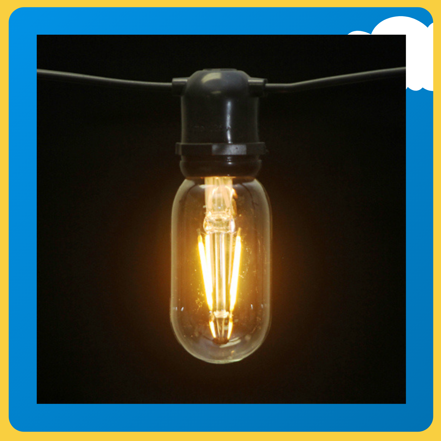 GROOVE Retro LED Edison Bulb T45 4W Warm White 2200K E27 [6 Units]